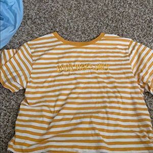 Good vibes only cropped shirt